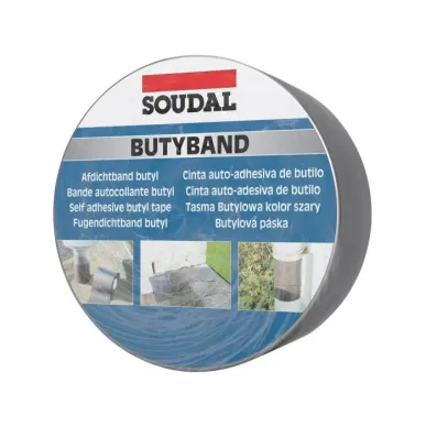 Self-adhesive 75 mm aluminium Butyband Soudal